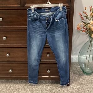 Express Women's Dark Blue Skinny Jeans